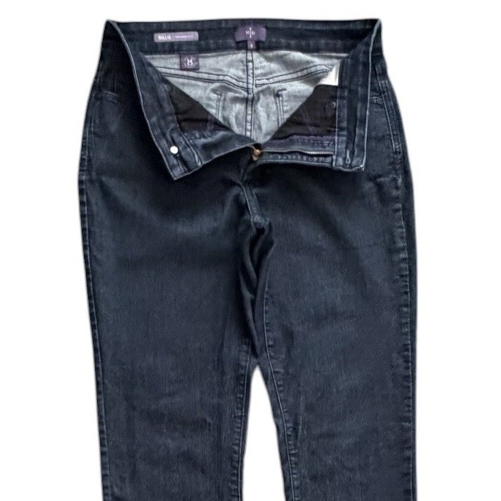 NYDJ Jeans Womens 8 Black Billie Mini Bootcut High Rise Stretch Denim - Picture 4 of 12
